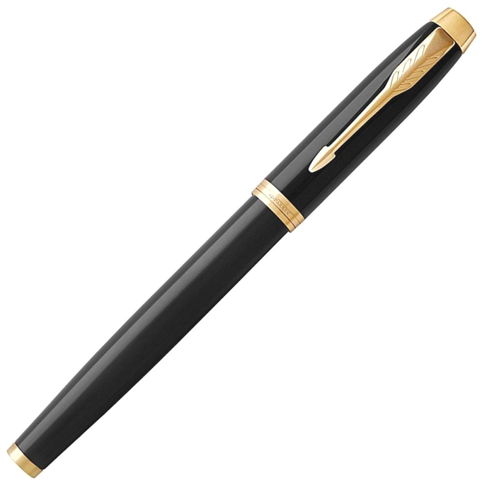 Подарочный набор: Перьевая ручка Parker IM Core F321, Black GT (Перо F) + Ежедневник Black GS